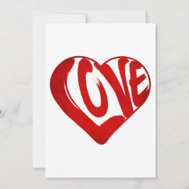 INVITACIÓN DÍA DE SAN VALENTÍN DE TEXTO DE AMOR TIPOGRAFÍA RO