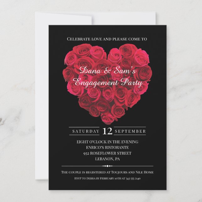 Invitación Día de San Valentín del Partido de Compromiso del  (Anverso)