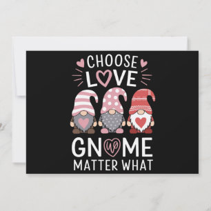 Invitación Día de San Valentín elegir amor Gnome Matar Qué