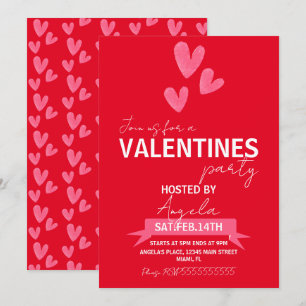 Invitación Día de San Valentín Fiesta Evento Corporativo de N