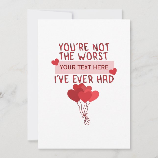 Invitación Día de San Valentín personalizado Personalizado (Anverso)