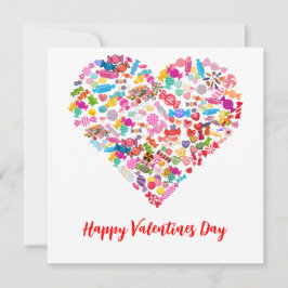 Invitación Día de San Valentín Regalos Candy Heart Shape Desi