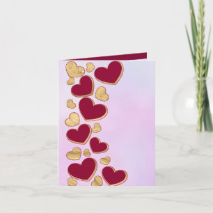 Invitación Día de San Valentín Romántico Corazón Burgundy y
