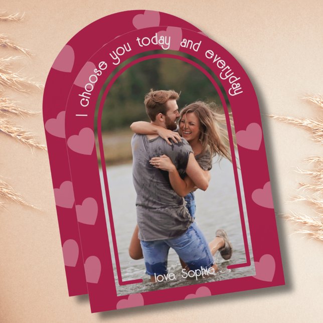 Invitación Día de San Valentín rosado caliente de la foto de  (Subido por el creador)