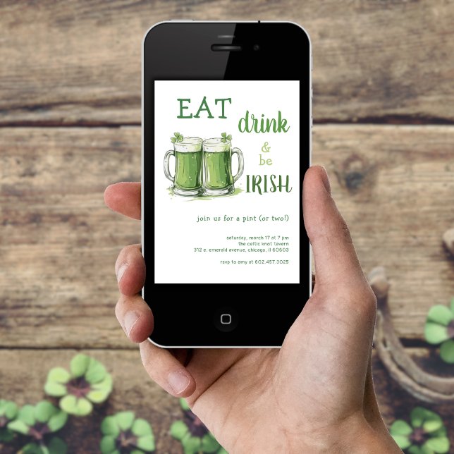 Invitación Día de Santa Patrocinadores Comer Bebida Ser Fiest (Subido por el creador)