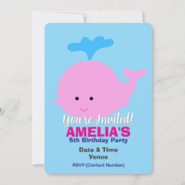 Invitación Día del Aniversario del Tema Marino/Océano/Mar, ba