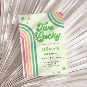 Invitación Día del Arcoiris de St Patricks Dos Aluerados Segu