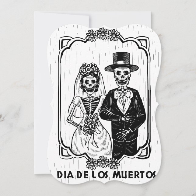 Invitación día del boda muerto (Anverso)