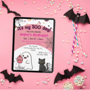 Invitación Día del Boo Rosa