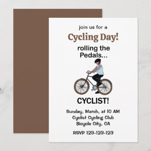 Invitación Día del Ciclista Bicicleta Ciclismo