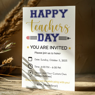 Invitación Día del Maestro Personalizado