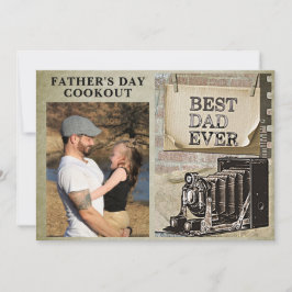 Invitación Día del Mejor Padre Que Nunca Padres Añade Foto Co