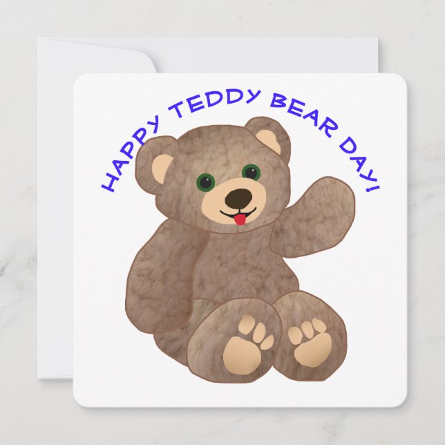 Invitación Día del Oso de Peluche (Anverso)