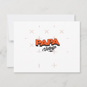 Invitación Día del Padre o Navidad. ¡Un regalo retro que va a