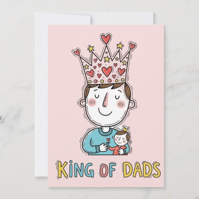 Invitación Día del Padre Rey de Papás (Anverso)