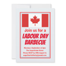 DÍA DEL TRABAJO BBQ BARBECUE Bandera de Canadá Per