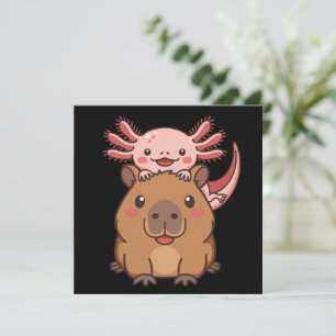 Invitación Día del Zoológico Amante de Animales Kawaii Capyba
