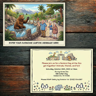 Invitación Día Divertido de Personas Mayores en la Reunión de