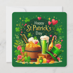 Invitación Día Feliz de San Patricio Celebración Festiva