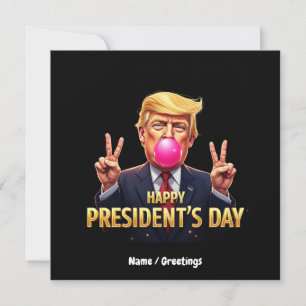 Invitación Día Feliz del Presidente Celebrar Patriotismo Libe