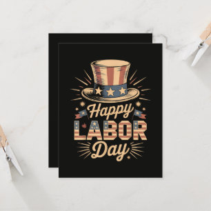 Invitación Día Feliz del Trabajo Celebración Patriótica
