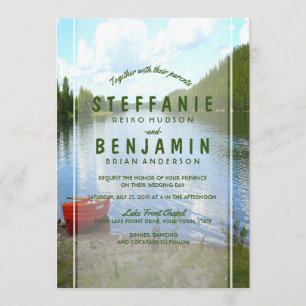 Invitación Día hermoso - Lakeside Boda Fiesta de eventos