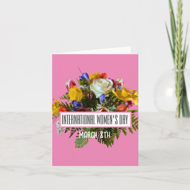 INVITACIÓN DÍA INTERNACIONAL DE LA MUJER 8 DE MARZO (Anverso)