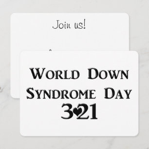 Invitación Día Mundial del Síndrome de Down