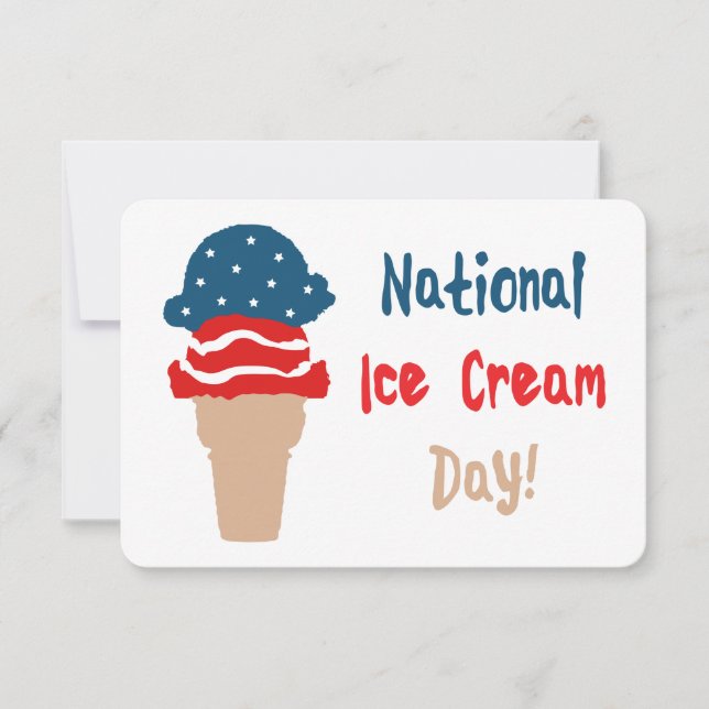 Invitación Día Nacional del Crema de Hielo (Anverso)