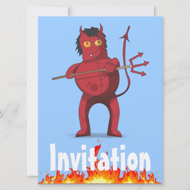 Invitación Diablo gordo (Anverso)