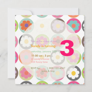 Invitación Diáceos Groovy/Brillantes Sesenta años B Parte/Col
