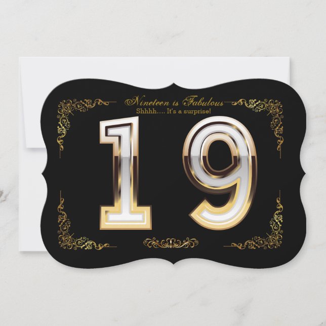 Invitación Diamante de cumpleaños 10-99,número de bricolaje,t (Anverso)