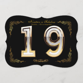 Invitación Diamante de cumpleaños 10-99,número de bricolaje,t