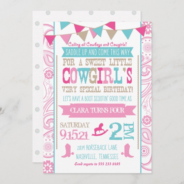 Invitación diamante de imitación de la fiesta de (Anverso / Reverso)