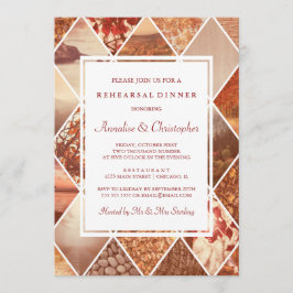 Invitación Diamantes de otoño| Cena del ensayo de otoño