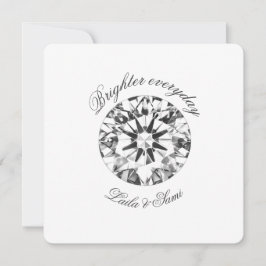 Invitación Diamond Classic Round Brighter together 2026 - 