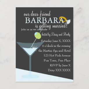 Invitación Diamond Martini