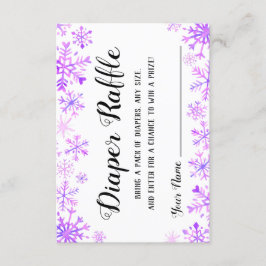 Invitación Diaper Raffle - Bebé, hace frío afuera