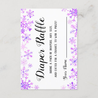 Invitación Diaper Raffle - Bebé, hace frío afuera