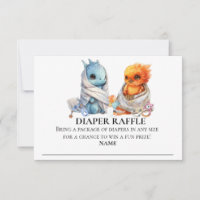 Diaper Raffle Dragon Phoenix Twins Ducha bebé