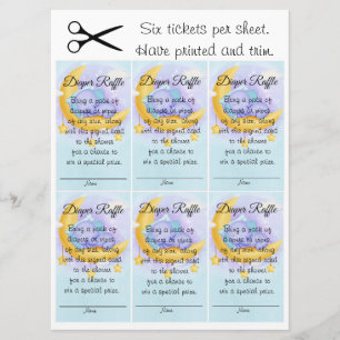 Invitación Diaper Raffle Niño Elefante Dulce Baby Shower
