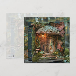 Invitación Diario del Libro Verde de Cottagecore Mushroom