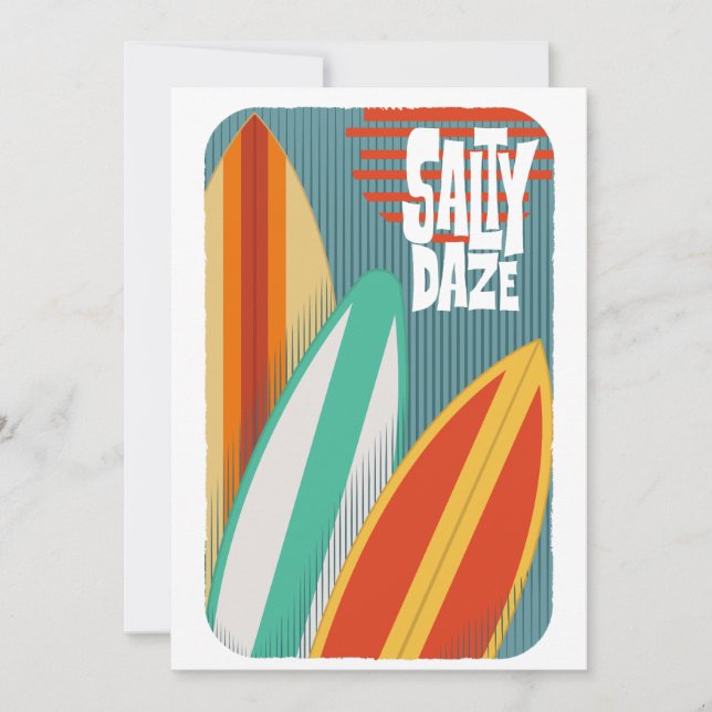 Invitación Días Salados de Surf (Anverso)