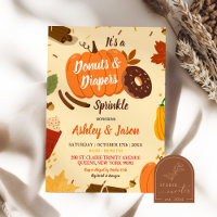 Dibujado a mano Donas de Calabaza de Otoño Pañales