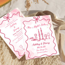 Dibujado a mano la noche antes de la cena de ensay