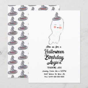 Invitación Dibujo animado de fantasma lindo Evento de fiesta 