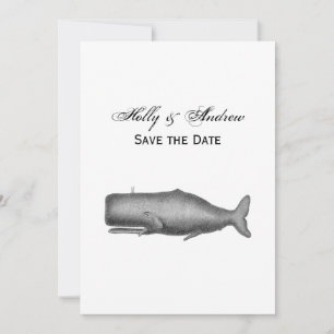 Invitación Dibujo de ballenas del siglo XIX