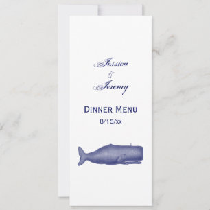 Invitación Dibujo de ballenas del siglo XIX N