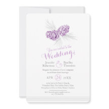 Dibujo de conos de pino boda gris morado