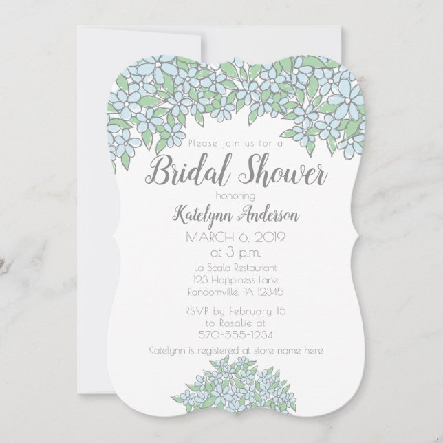 Invitación Dibujo de Doodle Olvidarme No Boda (Anverso)
